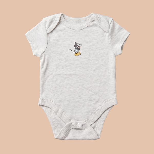 Soft Cotton Onesies 3-6 Month - Micky Mouse Print
