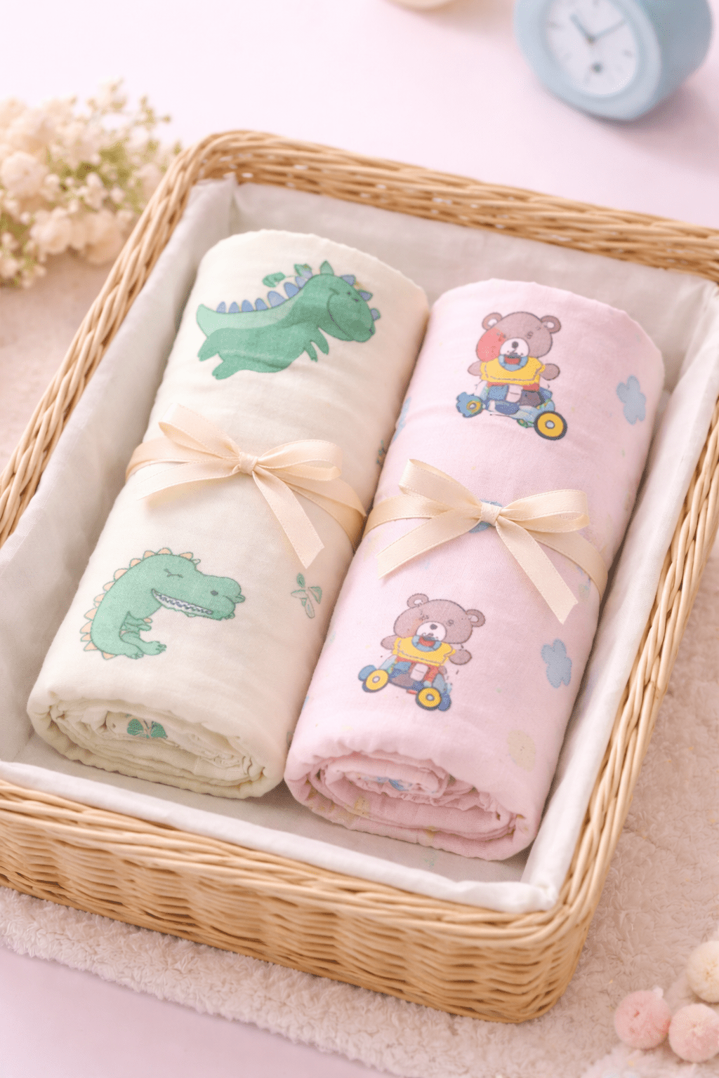 6 Layer Muslin Bathtowel Colour - Pack of 2 (Assorted) - momndada