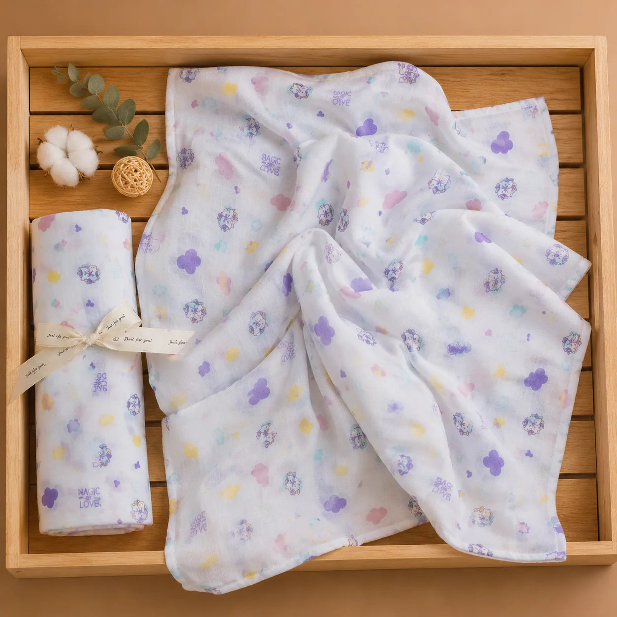 Muslin Bathtowel- Baby unicorn