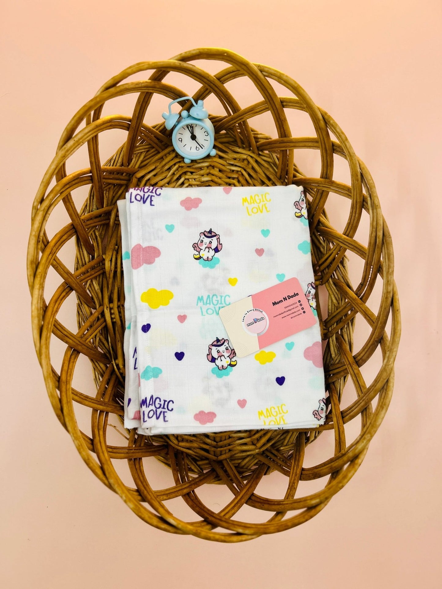 Muslin Bath Towel - Baby Unicorn - momndada