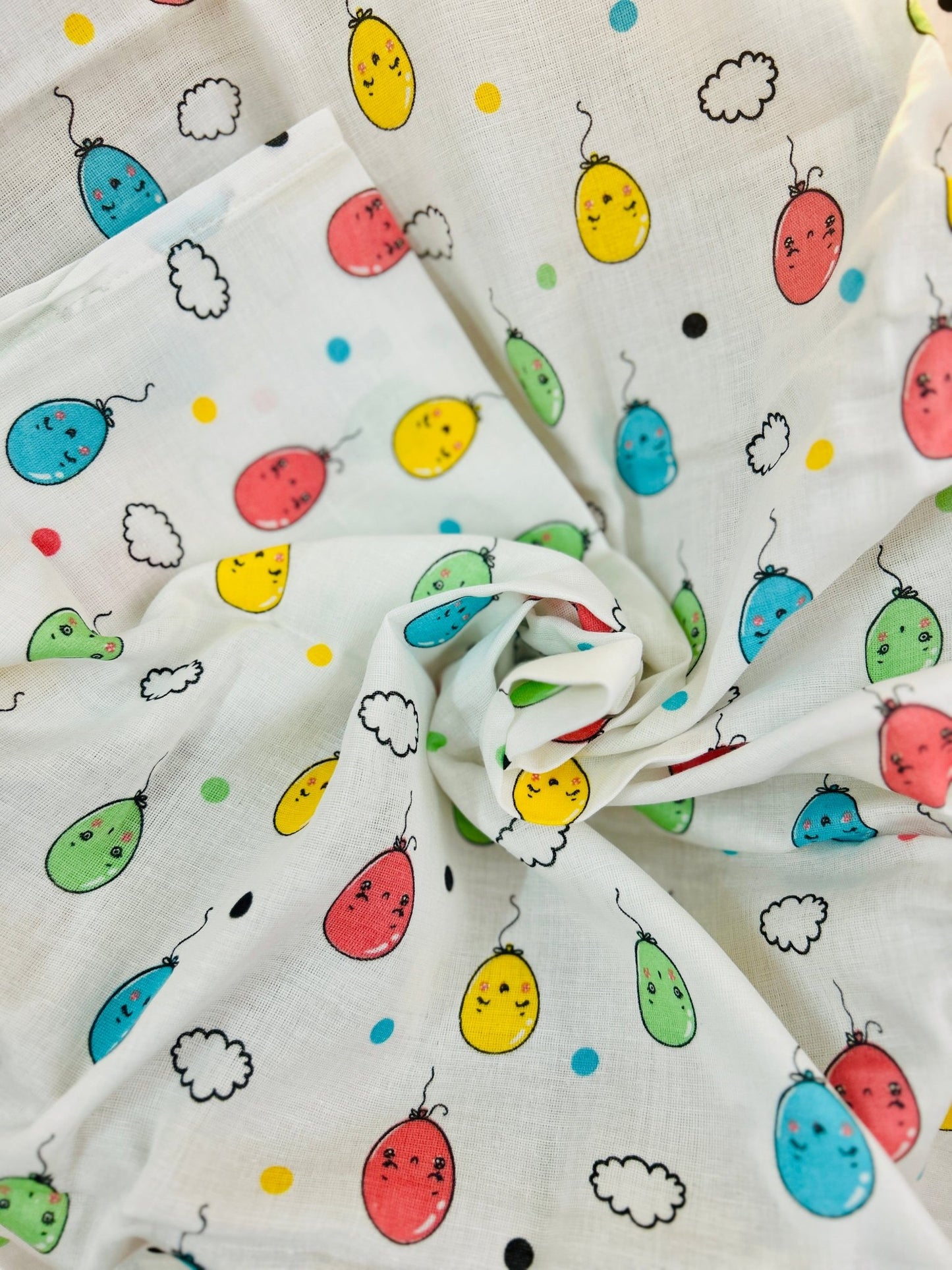 Muslin Bath Towel - Ballon Design - momndada