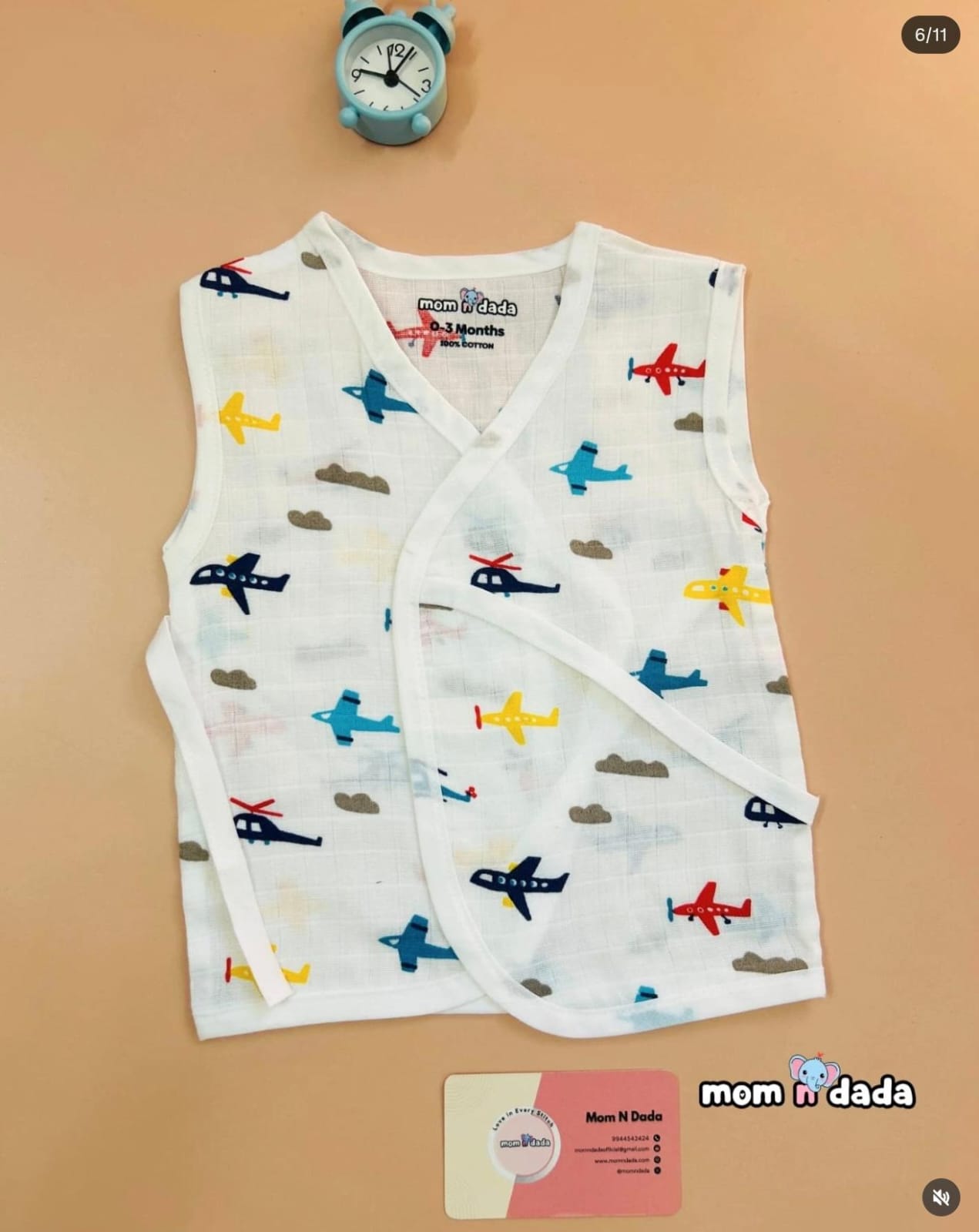 Muslin Kimono - Style Jabla - Aeroplane - momndada