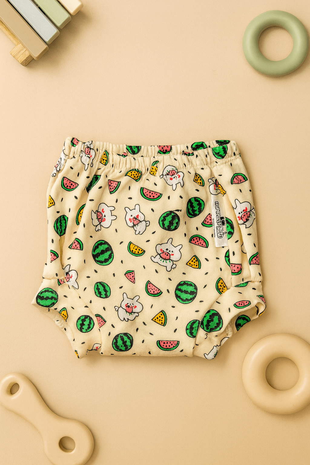 Organic Padded Underwear 3–12 Months - Watermelon Print - momndada