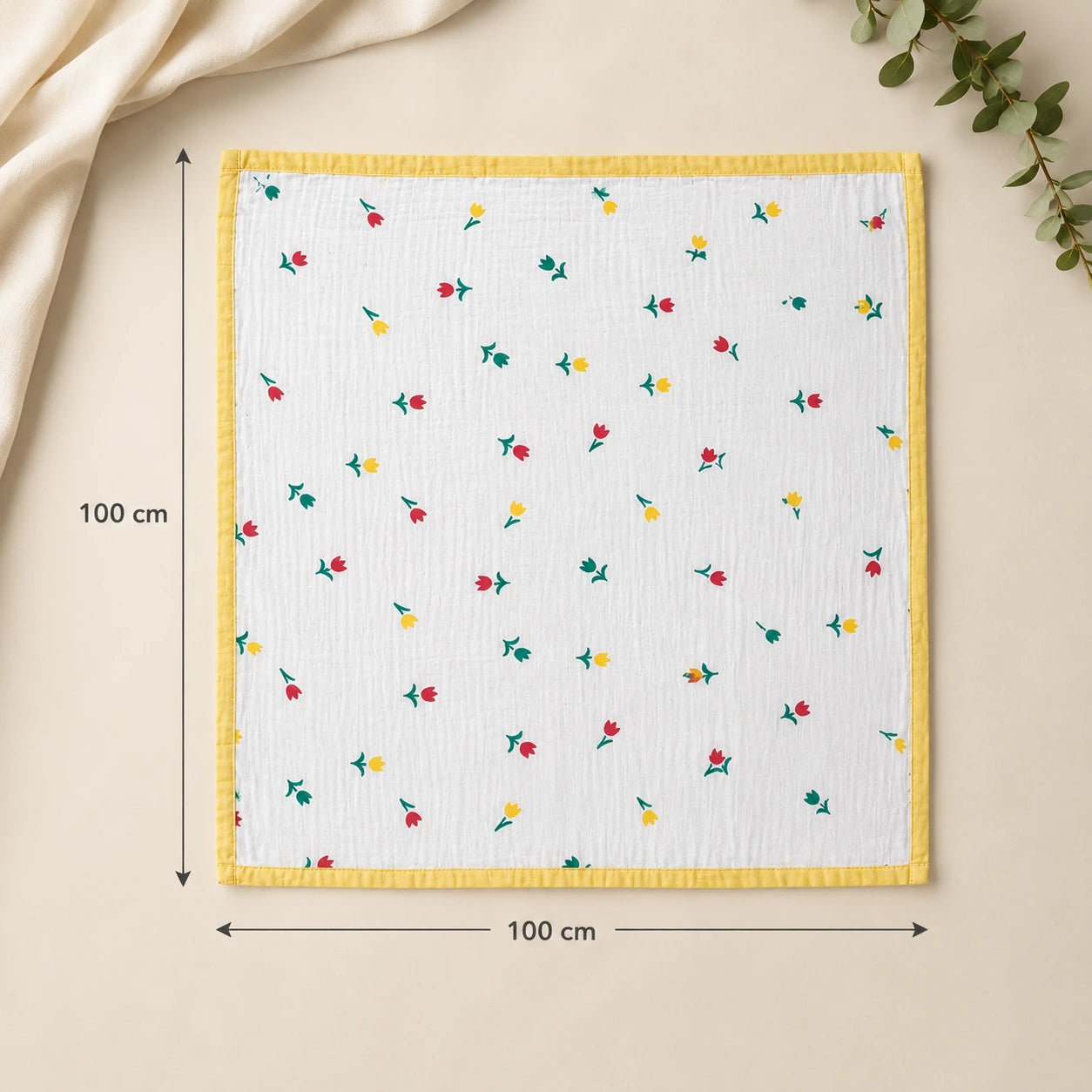 4 Layer Muslin Blanket - Yellow