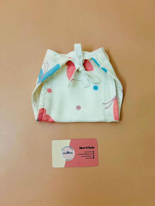 5 layer Muslin Nappy - Butterfly Print - momndada