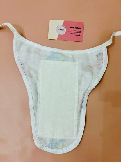5 layer Muslin Nappy - Panda Print - momndada