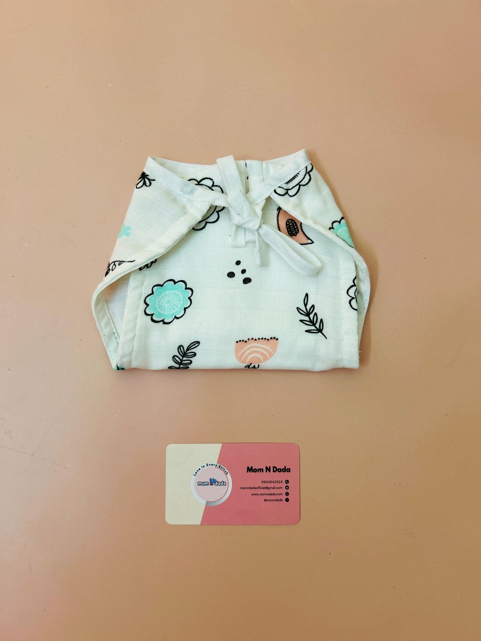 5 layer Muslin Nappy - Sparrow Print - momndada