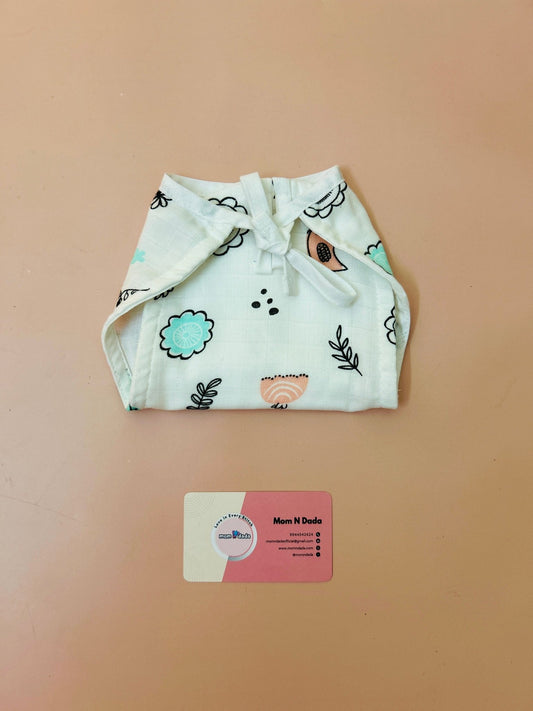 5 layer Muslin Nappy - Sparrow Print - momndada