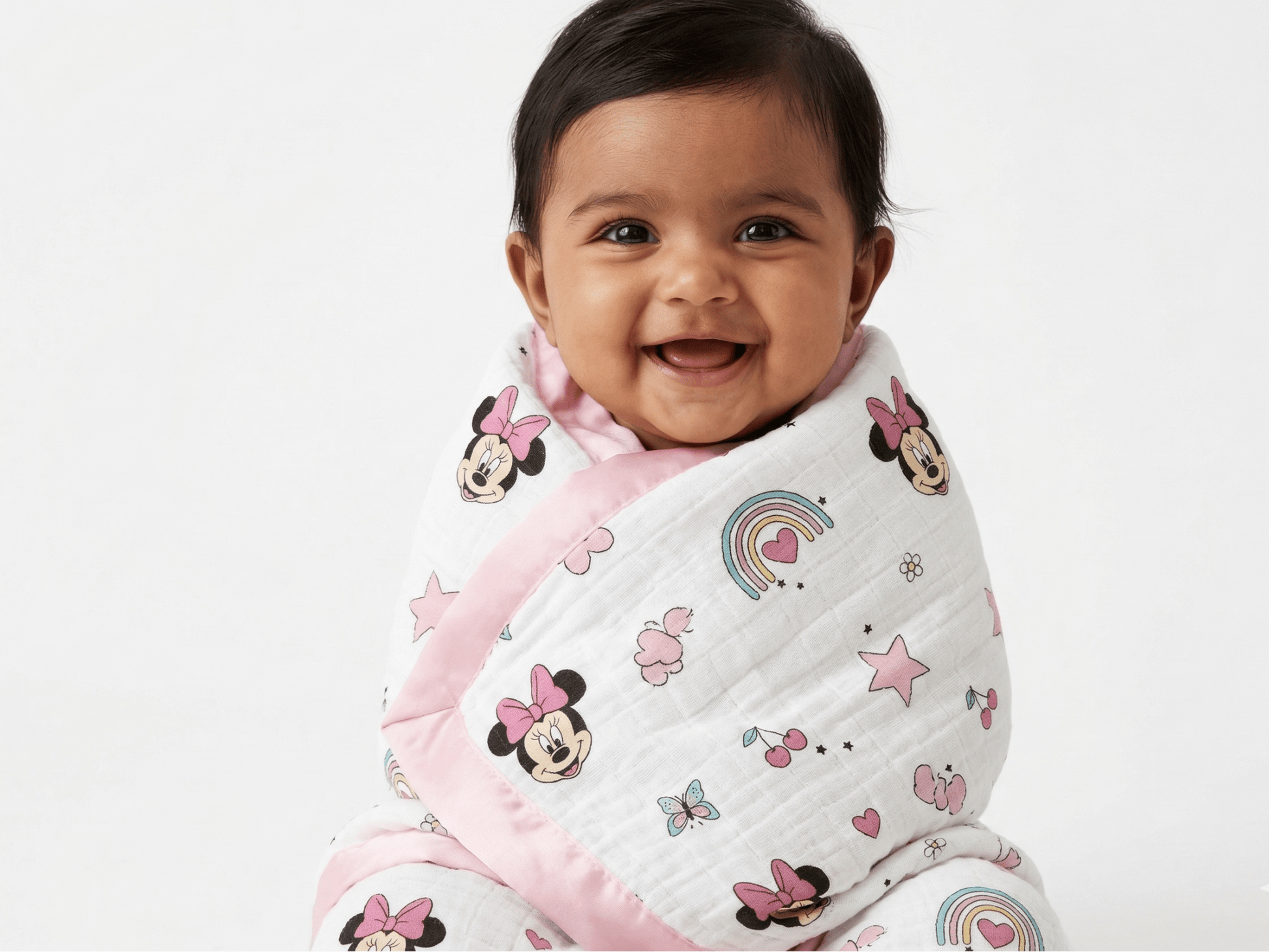6 Layer Crinkled Muslin Blanket - Micky Mouse - momndada