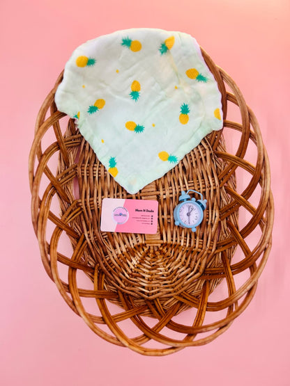 🌿 6 Layer Crinkled Muslin Face Wipes (25×25 cm) - Pack of 3 (Assorted) - momndada