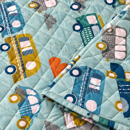 Baby AC Quilt - Car Print