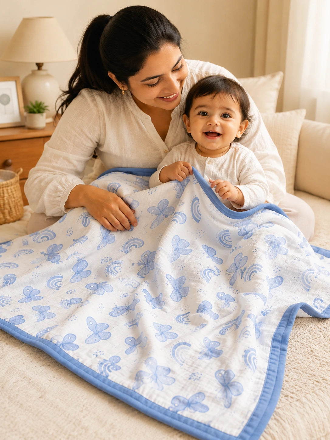 4 Layer Muslin Blanket - Butterfly