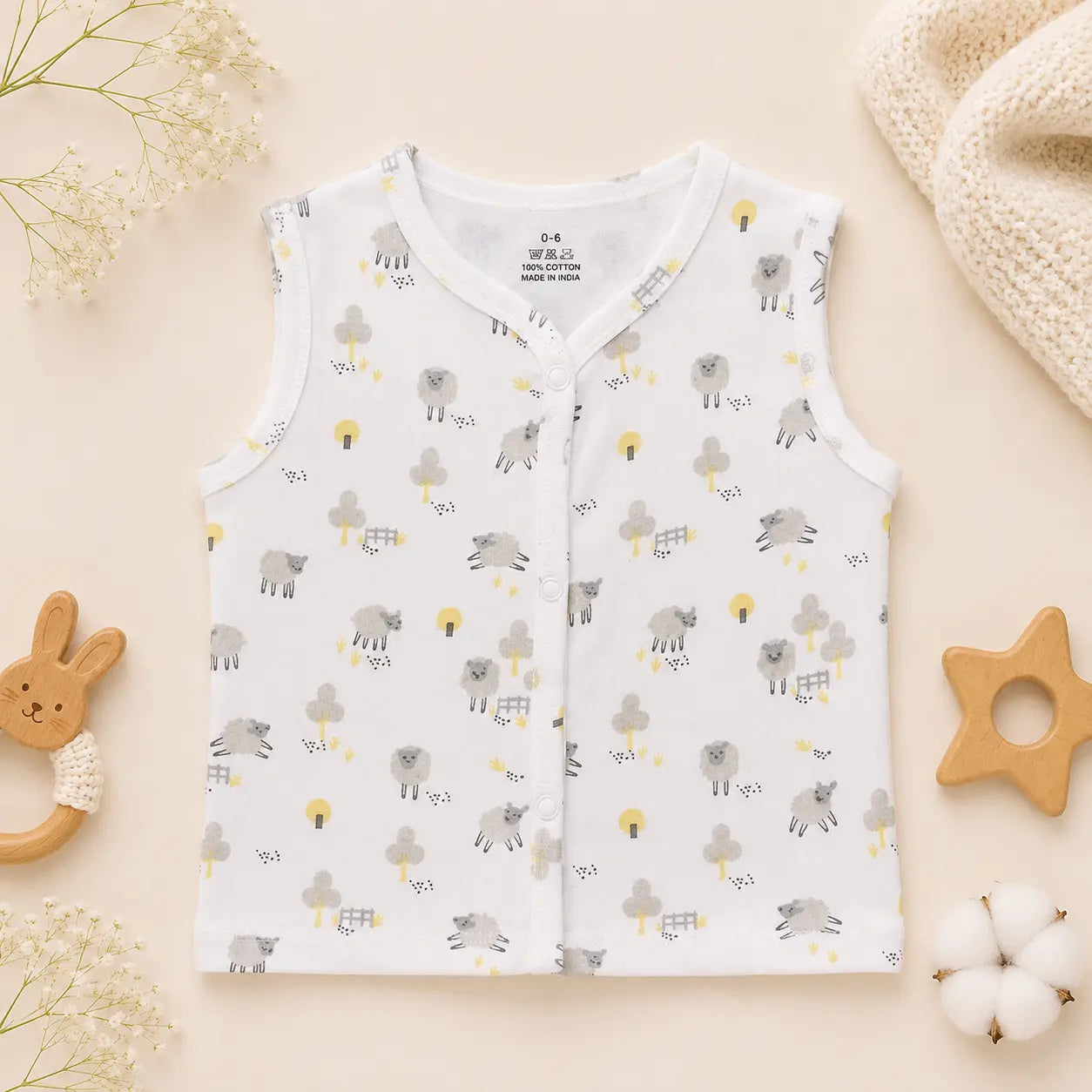 Premium Cotton Jabla Supersoft - Sheep Print