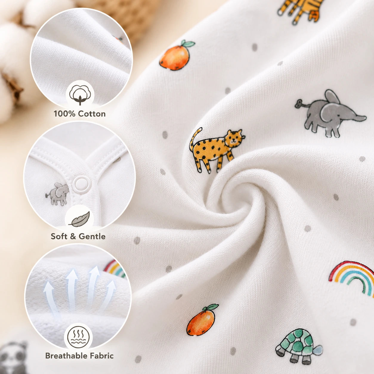 Premium Cotton Jabla Supersoft - Pack of 5 (Assorted)