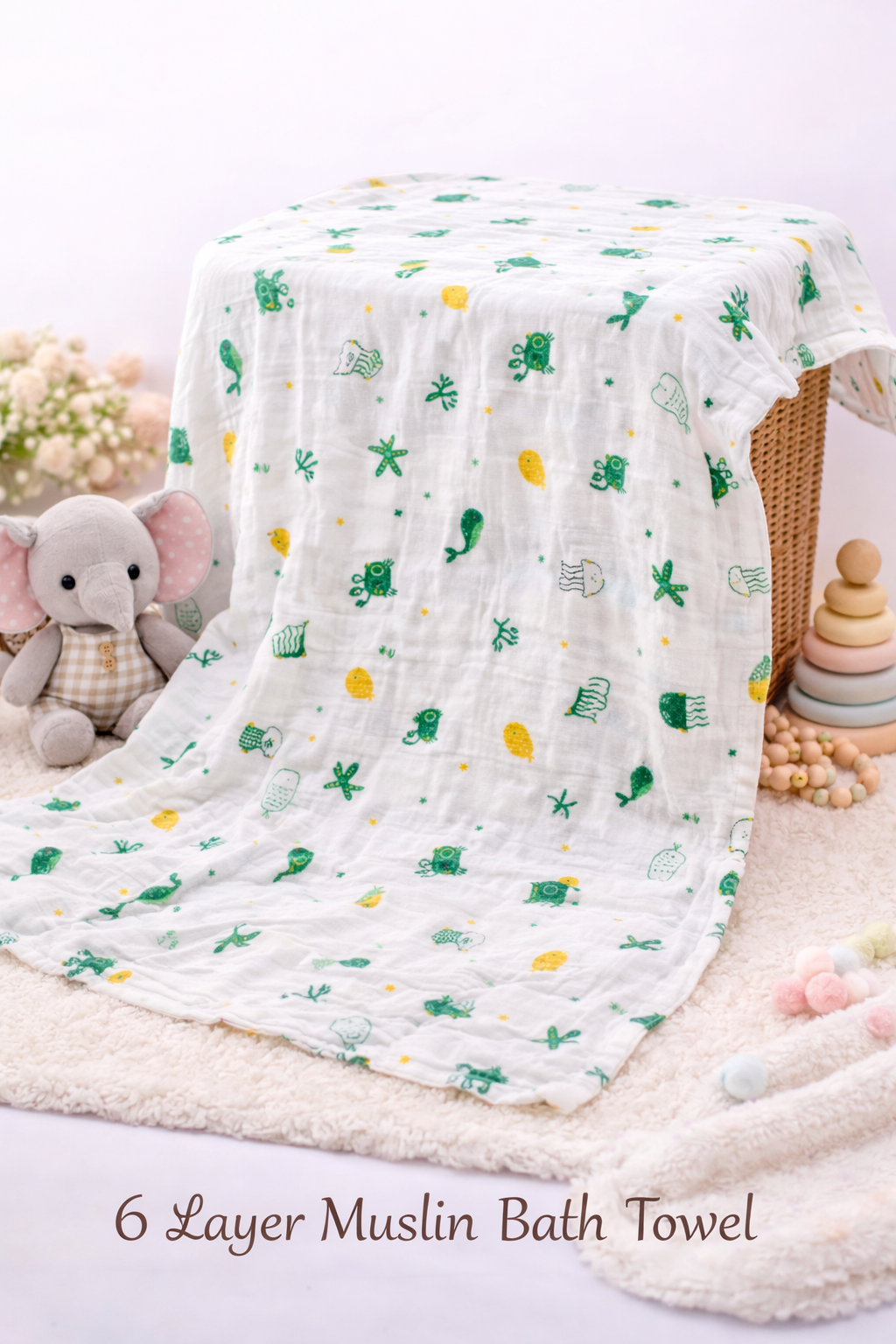 Newborn Hospital Bag Kit | 32 Essential Items | Organic Muslin