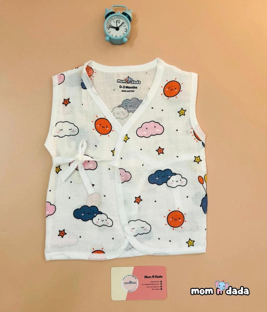 Muslin Kimono-Style Jabla - Elephant Print