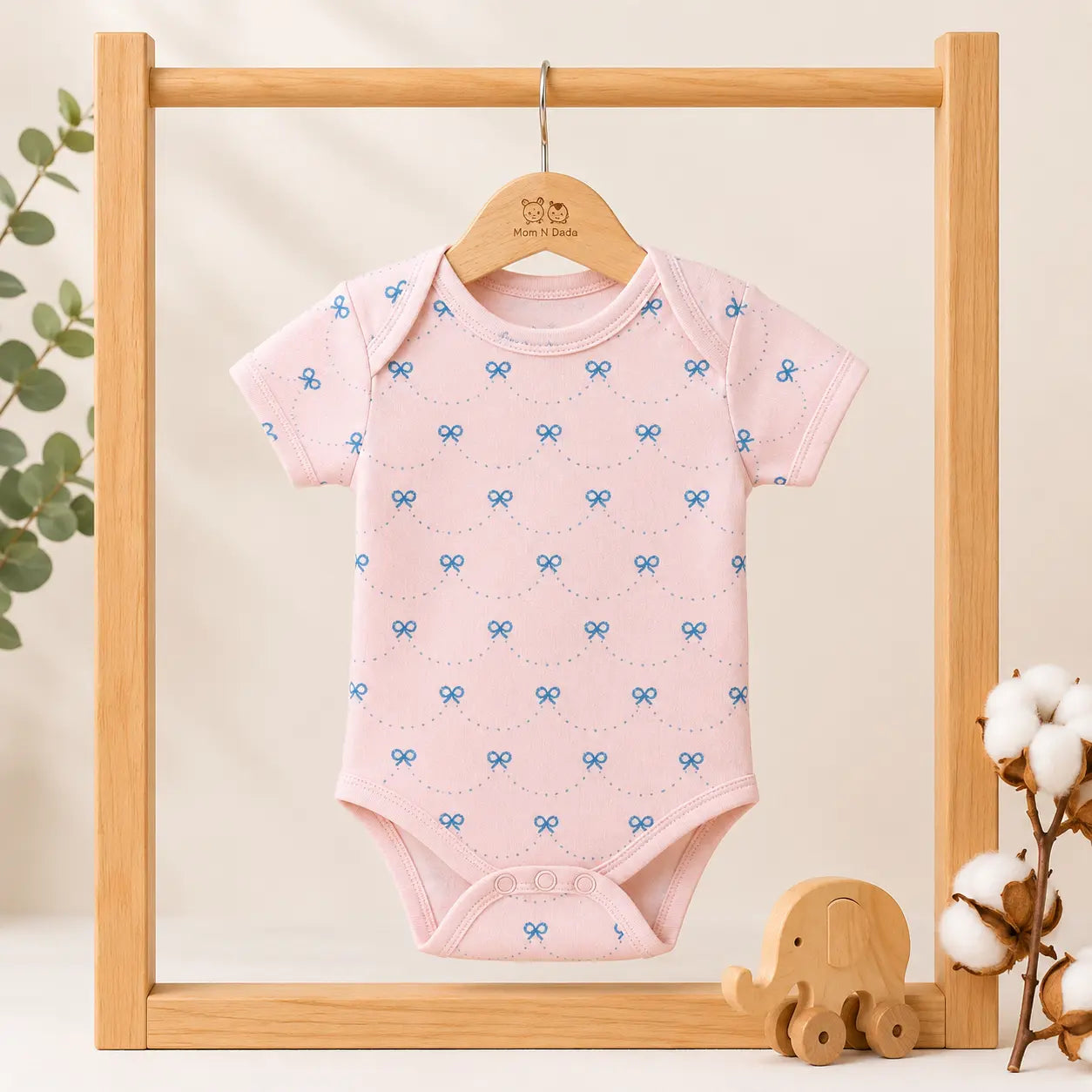 Soft Cotton Onesies 0-3 Month - Pink