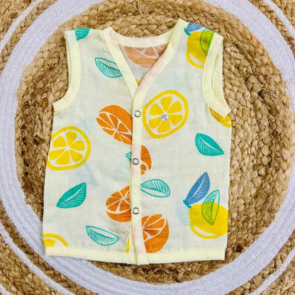 Button Jabla NB - Lemon Print Yellow