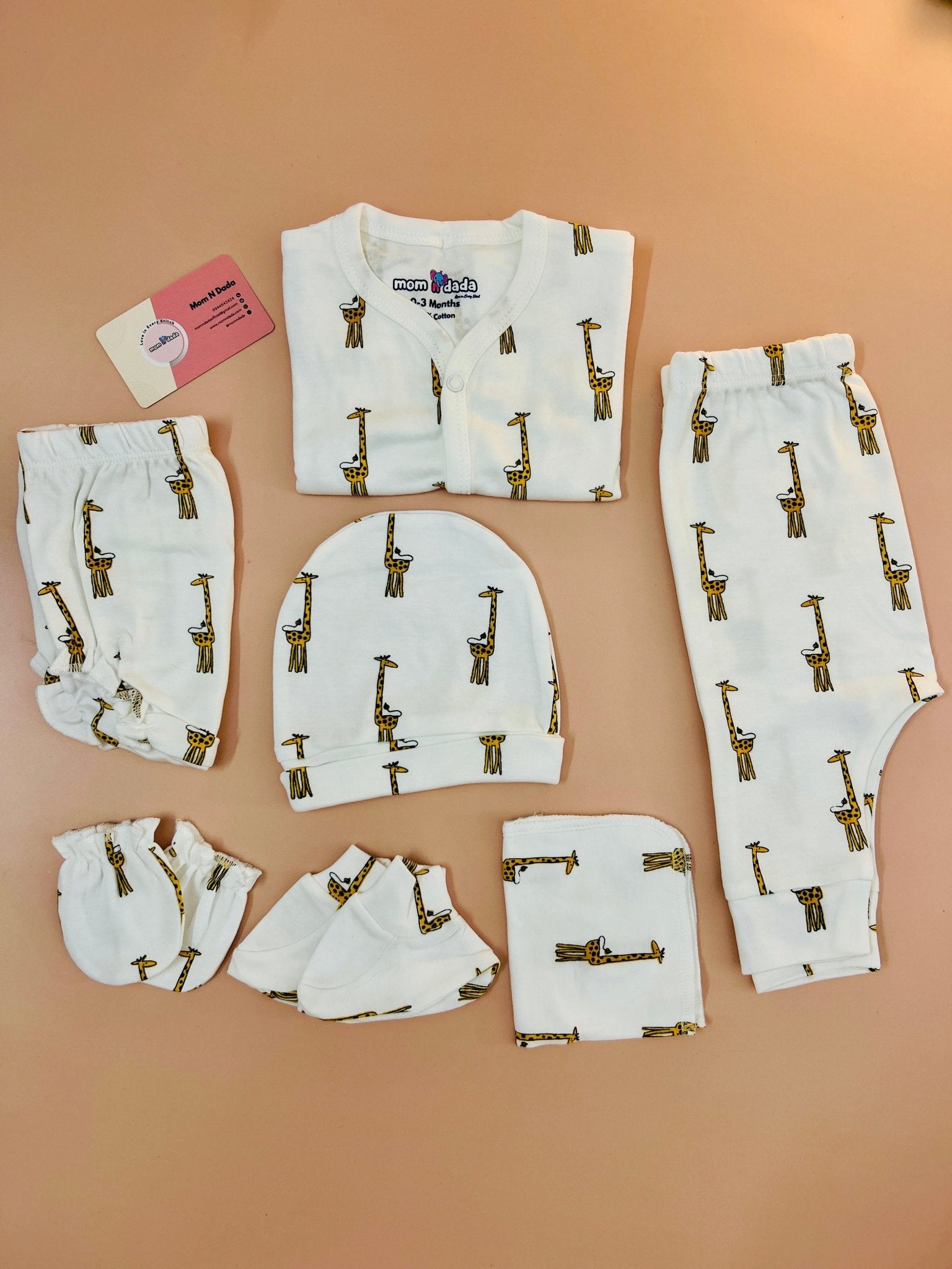 🦒 Baby Shower Gift Set – 7 Essential Items - momndada