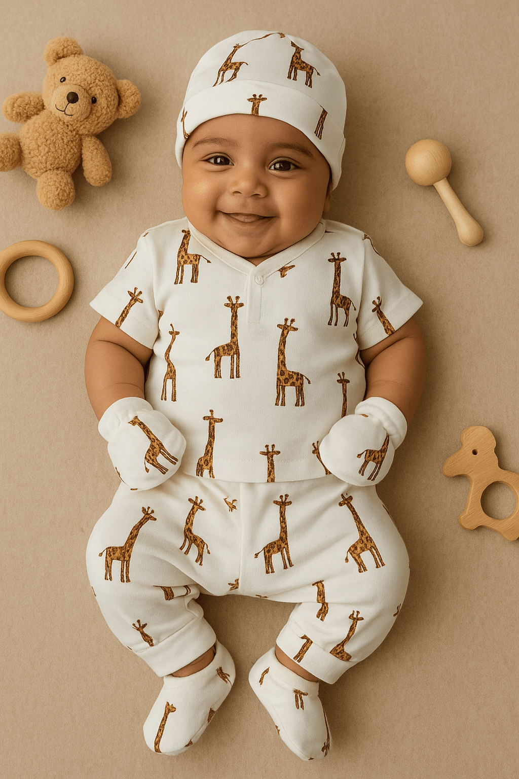 🦒 Baby Shower Gift Set – 7 Essential Items - momndada