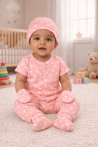 🎁 Baby Shower Heart Matching set– Soft Cotton 7 - items - momndada