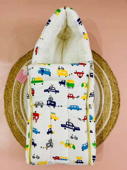 Baby Sleeping Bag & Carry Nest | 0–6 Months | Car - momndada
