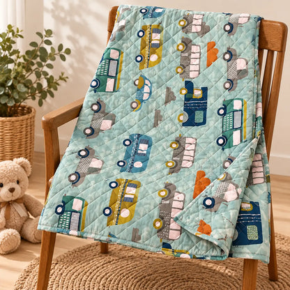Baby AC Quilt - Car Print