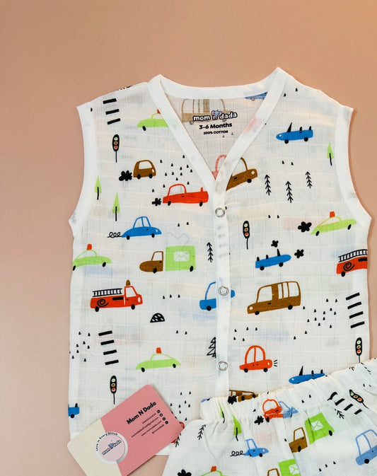 Button Jabla - Truck Car Print - momndada