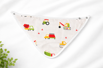 Premium Muslin Bibs V shape - (Assorted prints) - 1 piece
