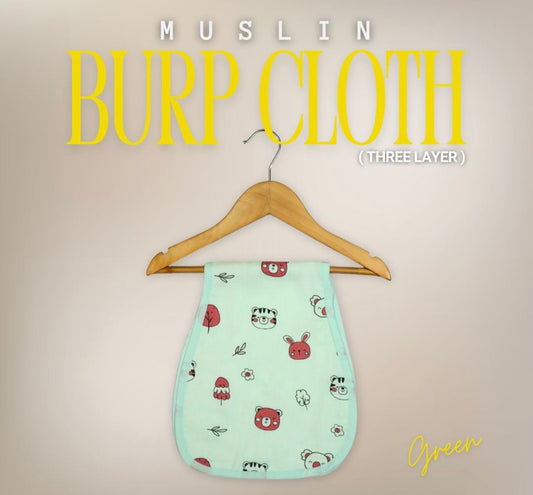 Muslin 2 Layer Burp Cloth - Teddy - momndada