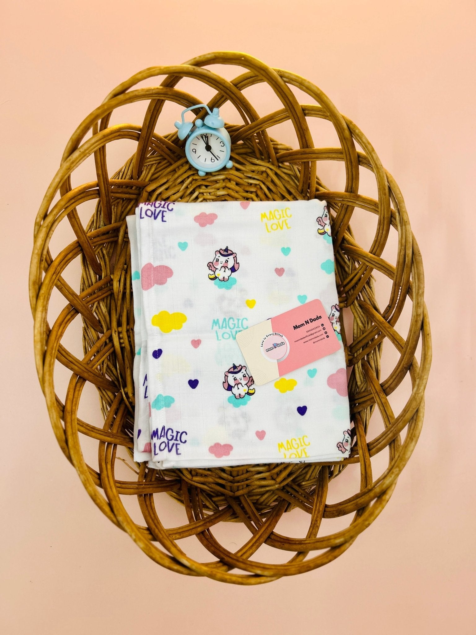 Muslin Bath Towel - Baby Unicorn - momndada