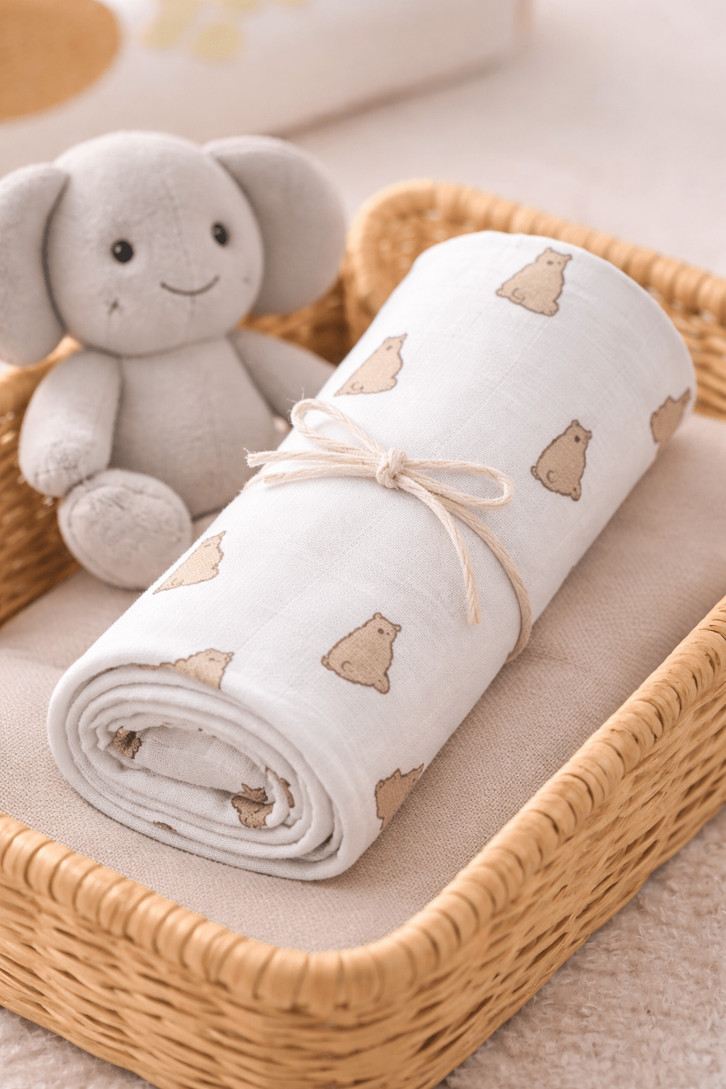 Muslin Bathtowel - Pack of 3 ( Strawberry, Rabbit, Bear) - momndada