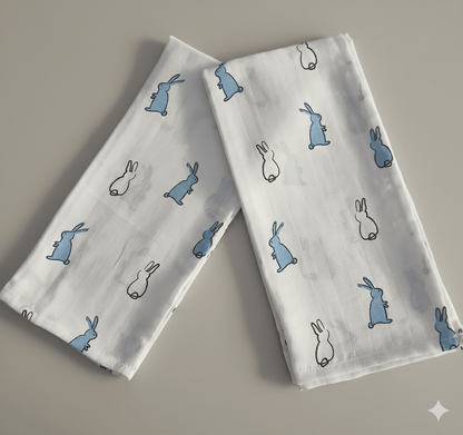 Muslin Bathtowel - Rabbit - momndada
