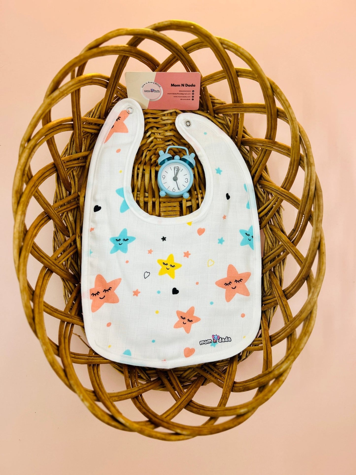 Muslin Bibs - Star Design - momndada