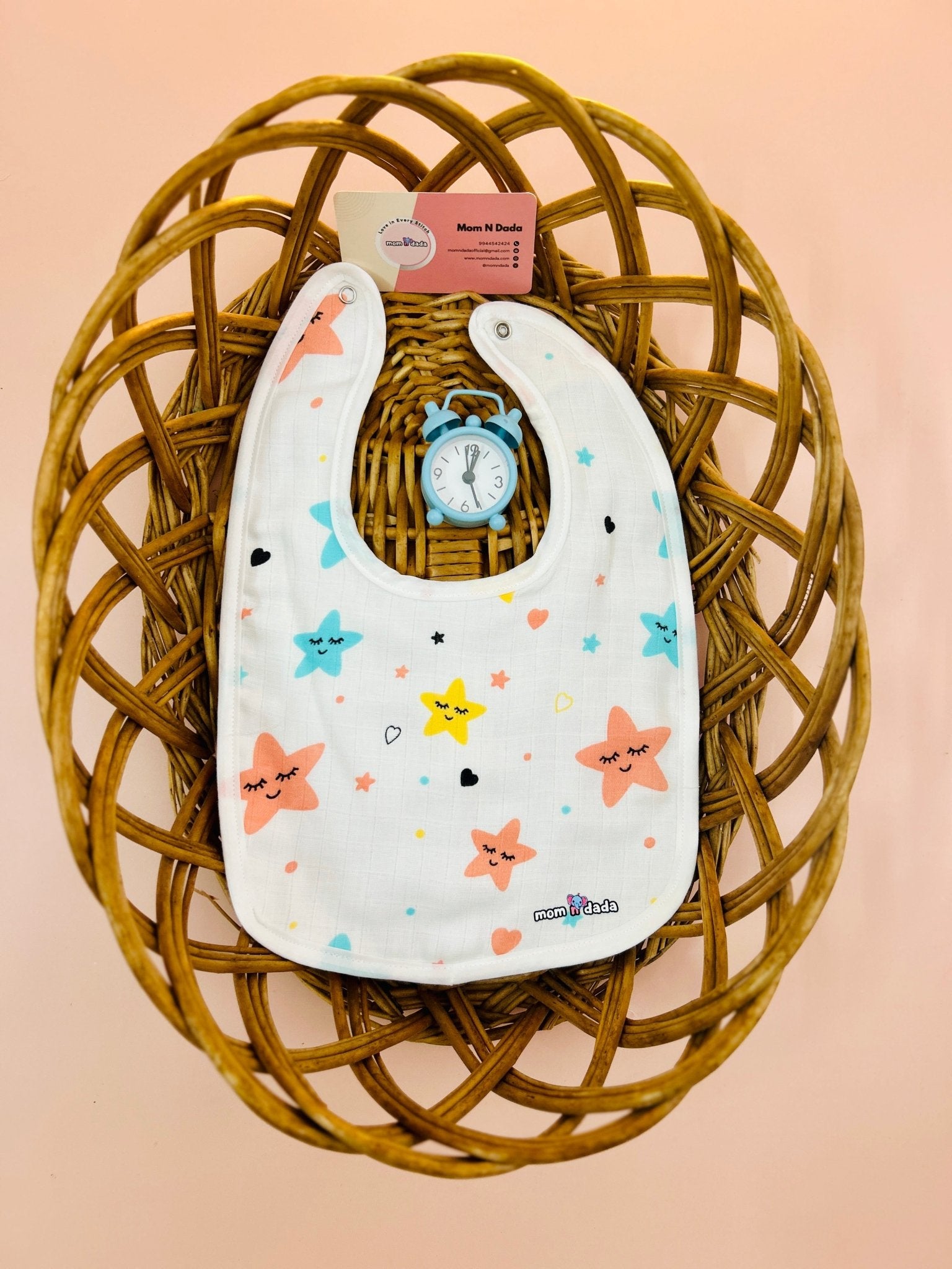 Muslin Bibs - Star Design - momndada