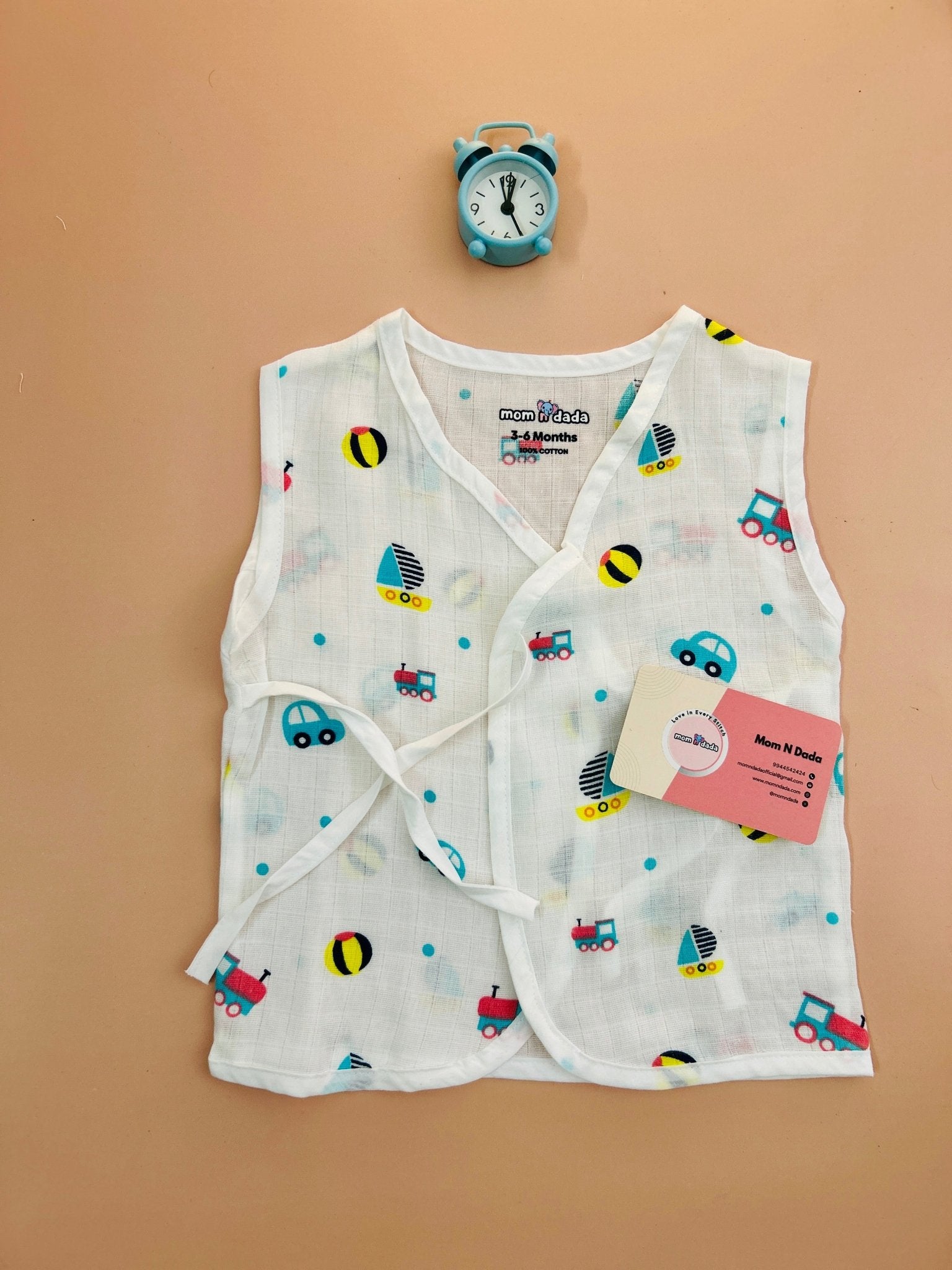 Muslin Kimono - Style Jabla - Ball Print - momndada