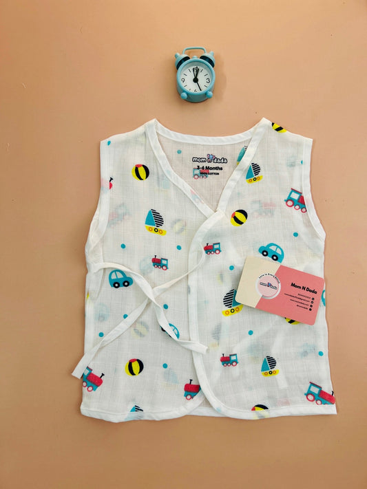 Muslin Kimono - Style Jabla - Ball Print - momndada