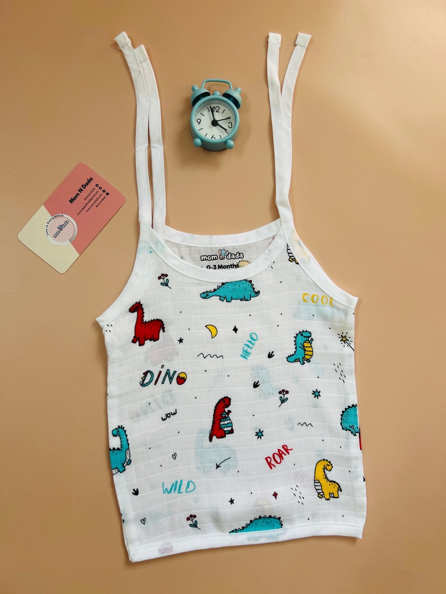 Muslin Knot Jabla - Dino Print - momndada