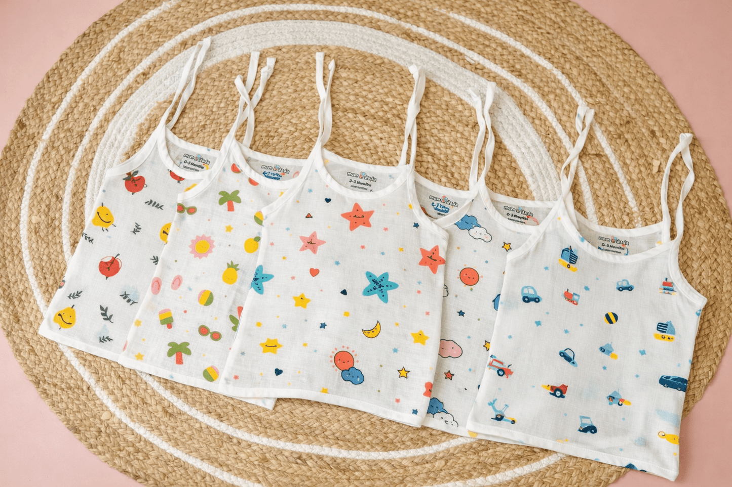 Muslin Knot Jabla - Pack of 5 Combo ( Assorted) - momndada