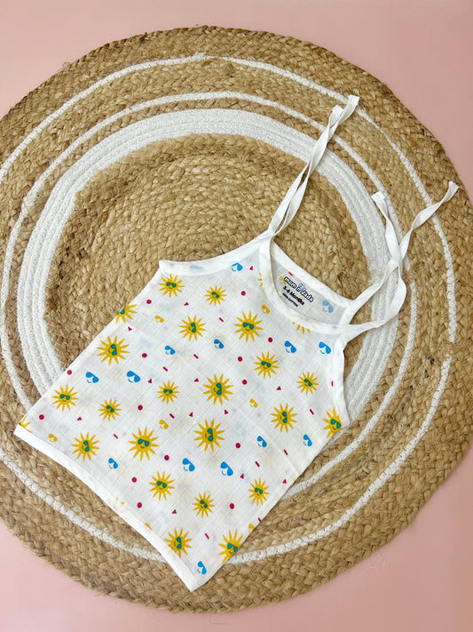 Muslin Knot Jabla - Sun Print - momndada