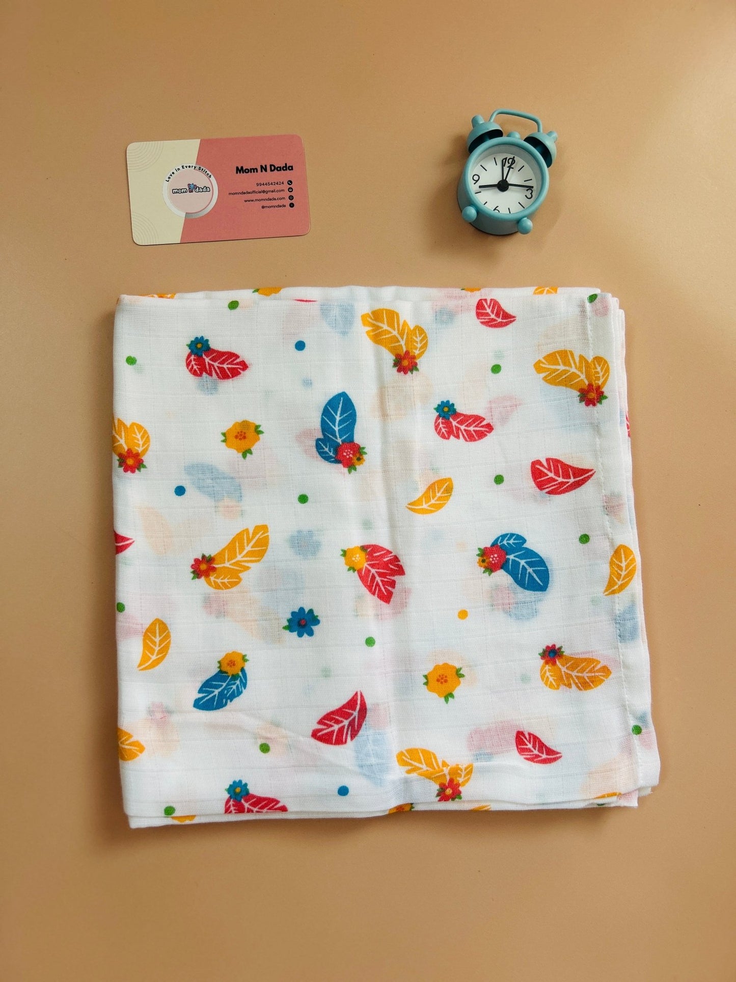 Muslin Swaddle - Feathers Design - momndada