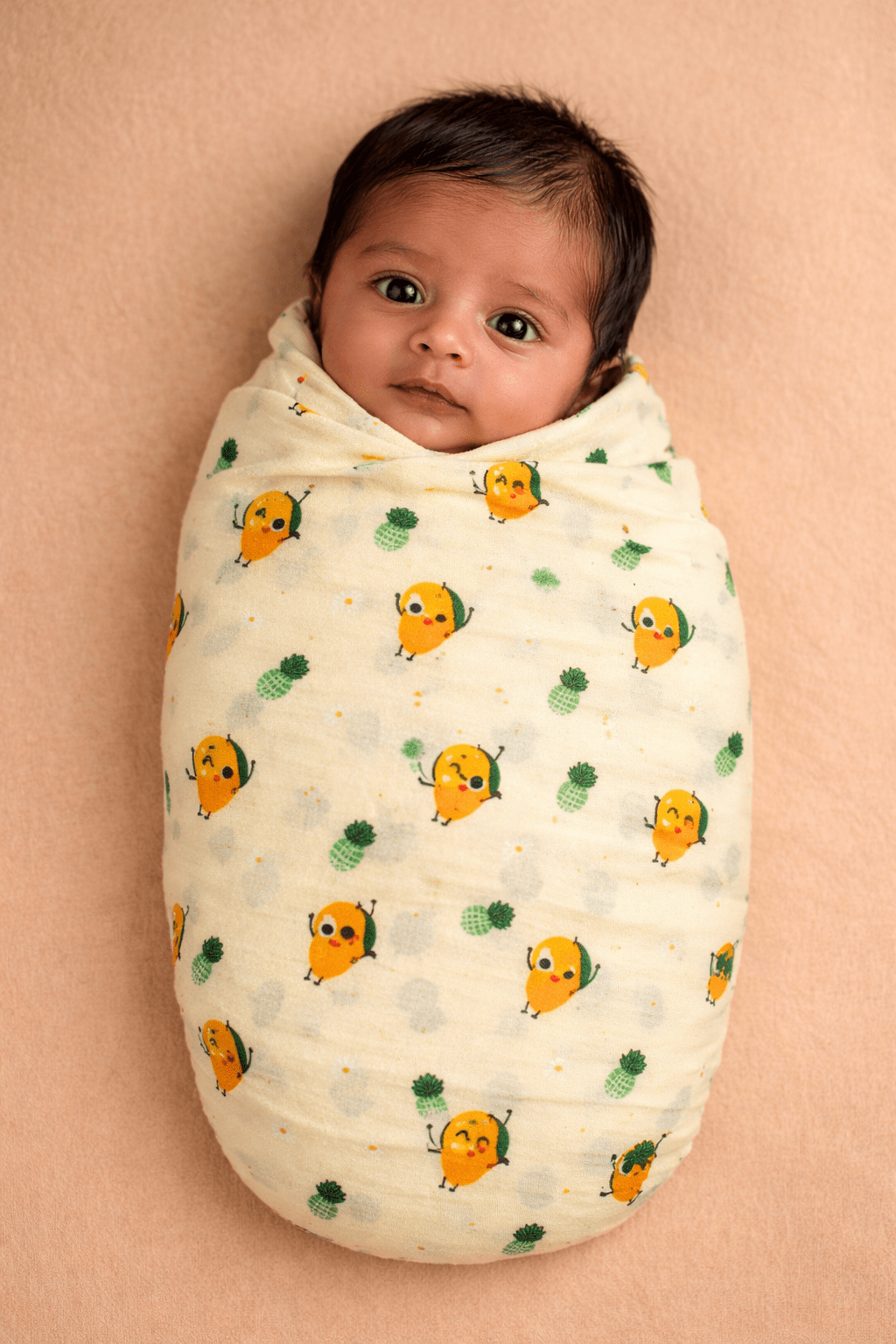 Muslin Swaddle - Mango Print - momndada