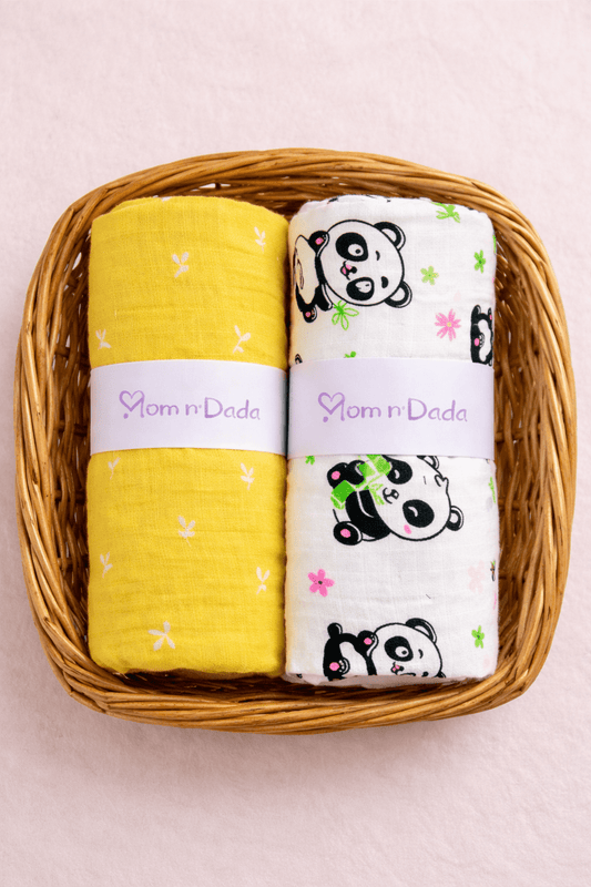 Muslin Swaddle - Pack of 2 - momndada