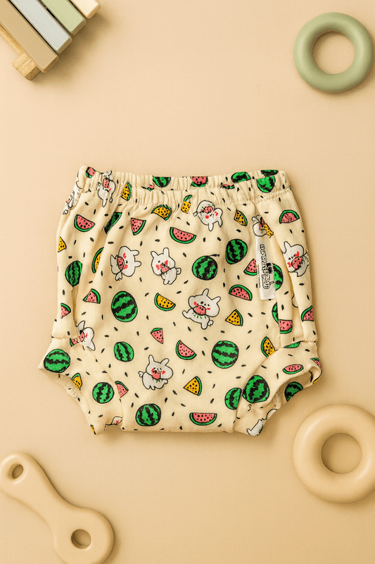 Organic Padded Underwear 3–12 Months - Watermelon Print - momndada