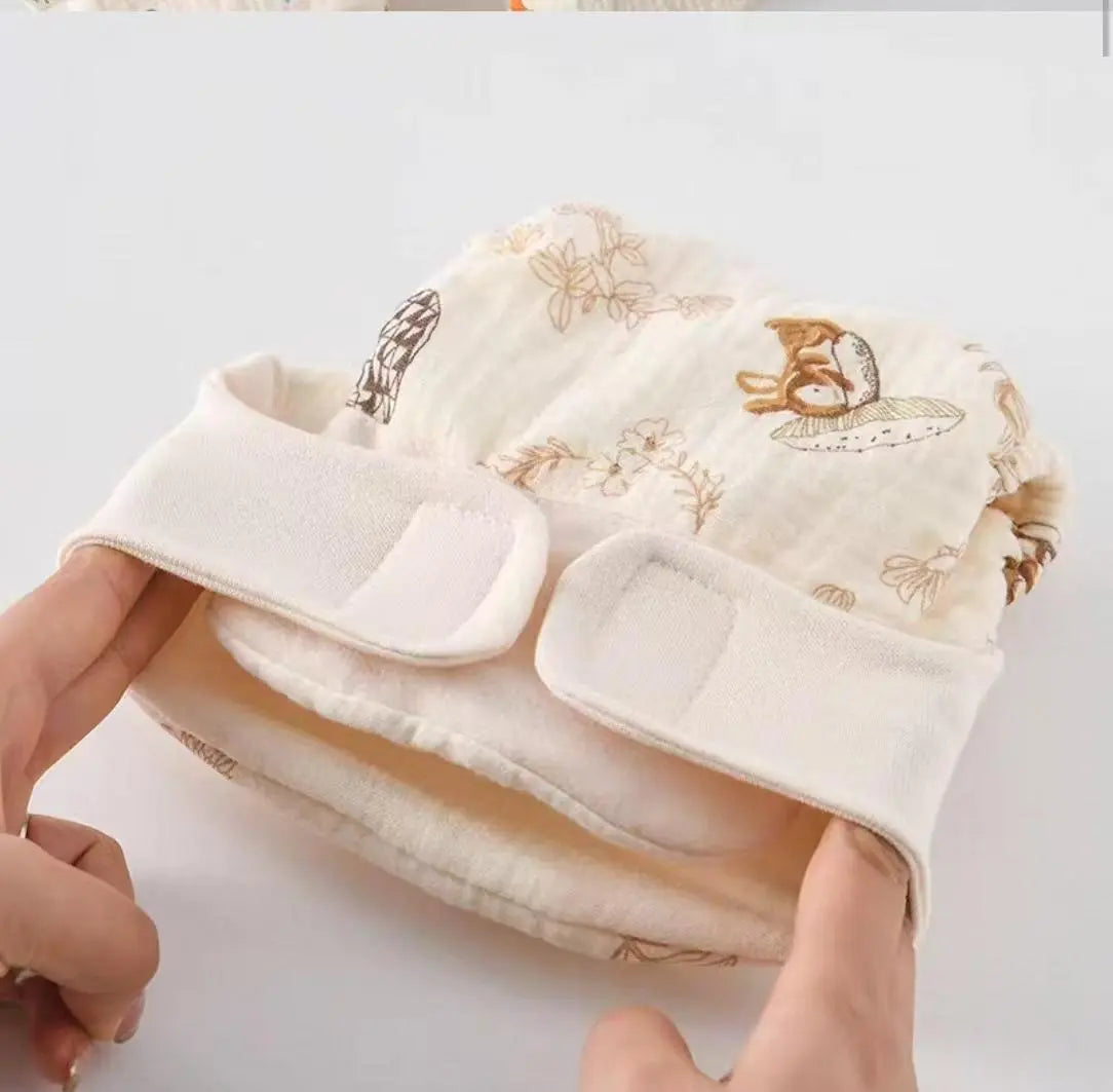Premium Muslin 12 Layer Velcro Nappy – Pack of 5