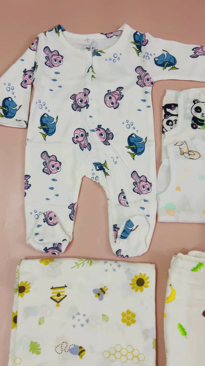 Newborn Hospital Bag Kit | 15 Essential Items | Organic Muslin