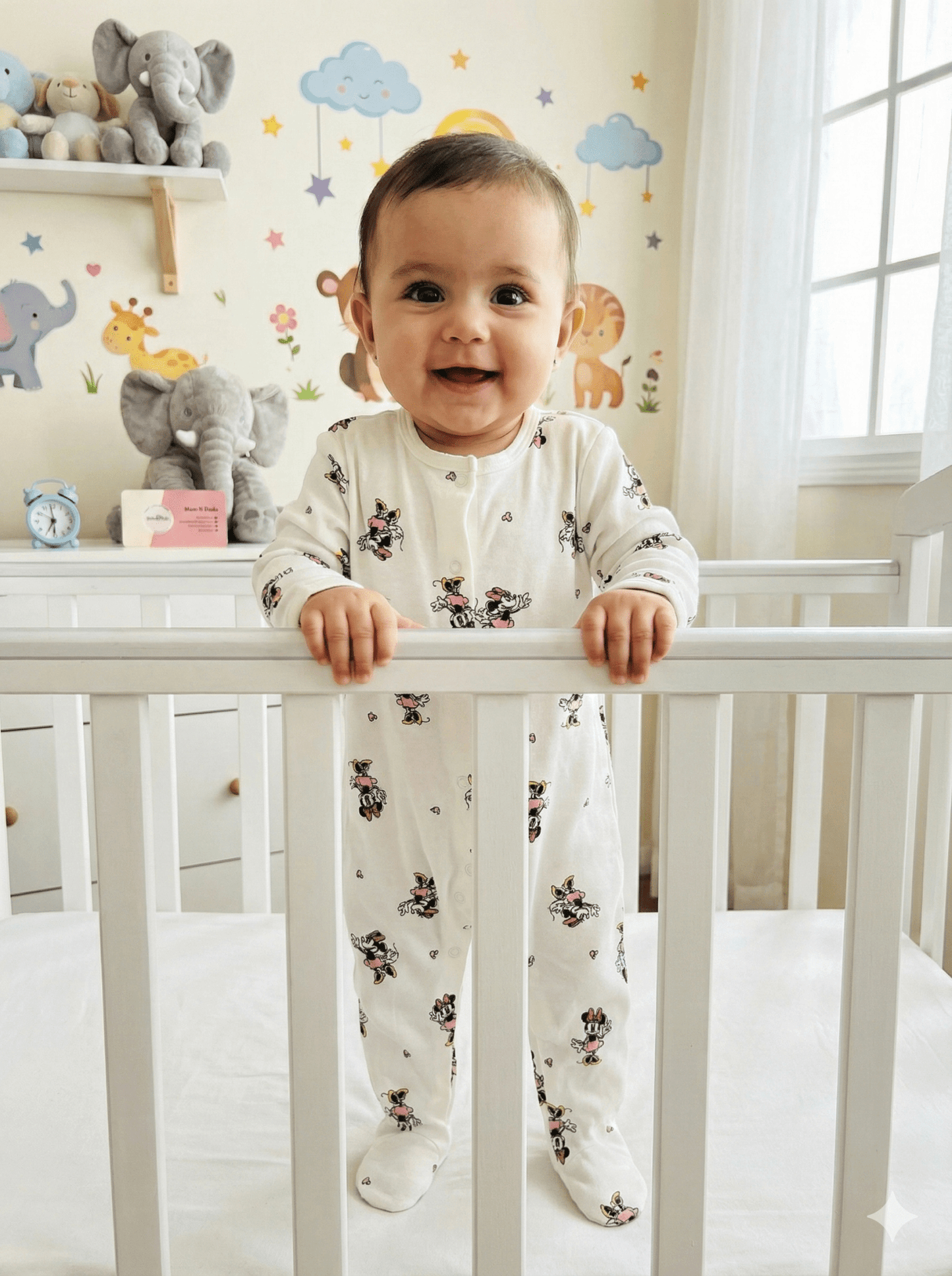 Soft Knitted organic cotton jumpsuit - Micky Mouse - momndada