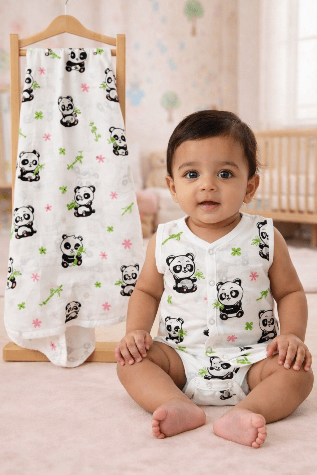 🐼 Trending Panda Newborn (0 - 3 month) Jabla Gift Set – 6 Items Combo - momndada